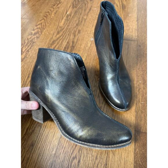 Diba True Shoes - Diba True Look Down Black and Gold Booties Size 8.5
